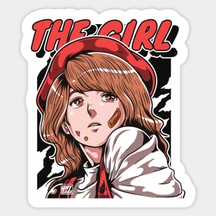The Girl Portrait Sticker